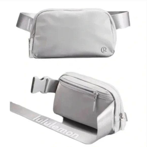 NWT LULULEMON Everywhere Belt Bag Extended Strap 1L Silver Drop/White - Picture 1 of 4